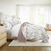 Lightweight All Season Bedding – Super Soft Quilted Coverlet in Poppy Bloom Pattern - Becky Cameron - 2 of 4