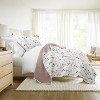 Lightweight All Season Bedding – Super Soft Quilted Coverlet in Poppy Bloom Pattern - Becky Cameron - image 2 of 4