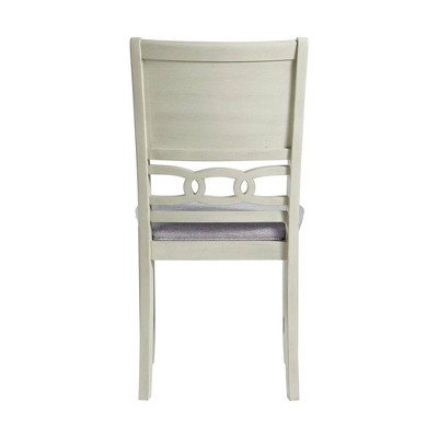Bisque Upholstered Wood Transitional Side Chair