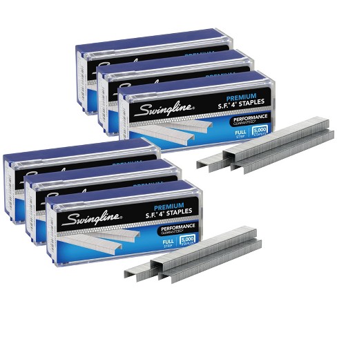 Swingline Staples, SF 4, Premium Staples for Desktop Staplers, 1/4 Length,  210/Strip, 5000/Box (35450)