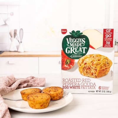 Veggies Made Great Frozen Roasted Red Pepper & Gouda Frittata - 12oz