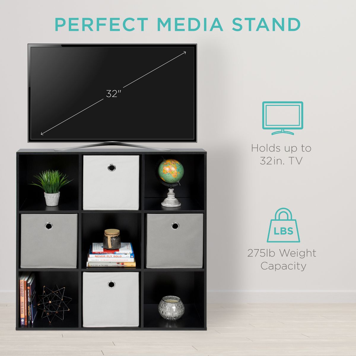 Best Choice Products Cube Bookshelf w/ Removable Back Panels - thumbnail 5