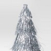 14" Witch Hat Tabletop Halloween Decorative Prop Silver Tinsel - Hyde and EEK! Boutique™ - 3 of 3