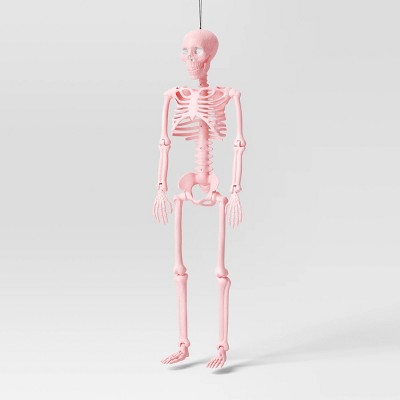 36" Poseable Skeleton Halloween Decorative Prop Pink Blush - Hyde and EEK! Boutique™