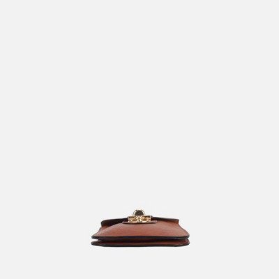 MKF Collection Phone Crossbody Bag Women’s, Kianna Faux Suede Lining Turn Lock Flap | MKF Collection by Mia K - Cognac — фото 6
