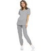 MediChic Womens 8-Pocket Scrubs Set- Mock Neck with 4-Pocket Jogger Scrub Pants - 2 of 4