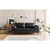 Mirod Mid-Century Modern Polyester Polyester 3-Seat Sofa, Tufted Design, Solid Wood Legs, 2 Bolster Pillows, Comfortable Couch for Living Room Office - 3 of 4