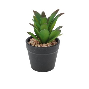 Unique Bargains Artificial Plants Plastic Green 2.76"x2.76"x3.54" 1 Pcs - 1 of 4