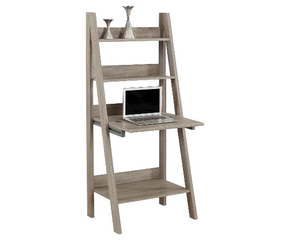 Ladder Style Computer Desk - Cappuccino - EveryRoom