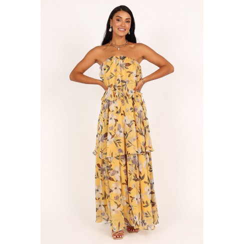 Target yellow floral discount dress