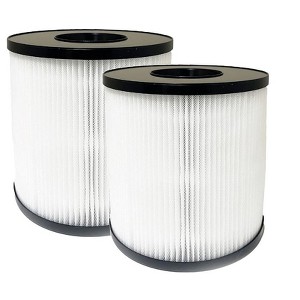 Nispira 3-in-1 True HEPA Activated Carbon Filter Replacement For Bissell MYair Pro Hub Air Purifier 3139A 2905A Part 3069 3389. 2 Packs - 1 of 4