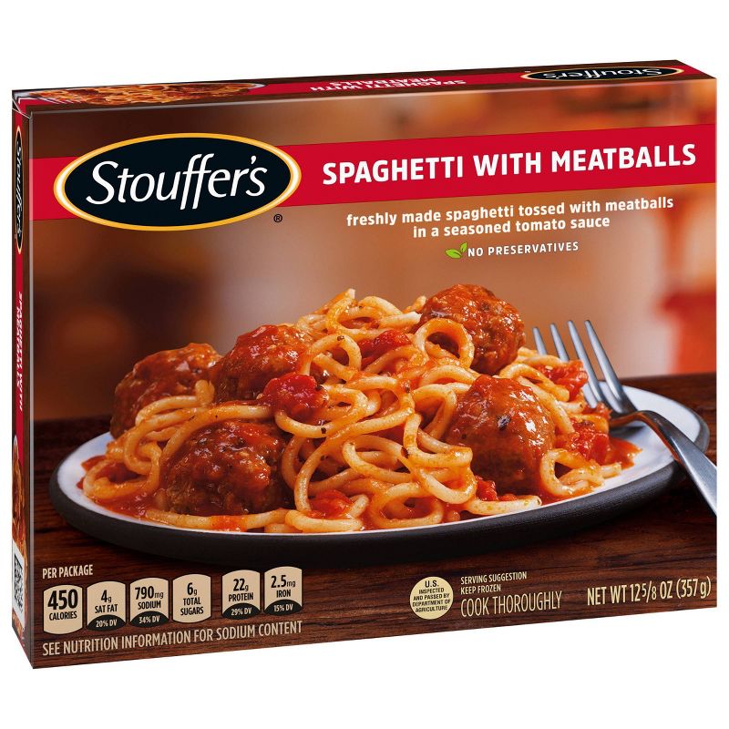 Stouffer&#39;s Frozen Classics Spaghetti With Meatballs - 12.625oz, 4 of 11