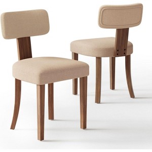 AMERLIFE Farmhouse Chair Set, Mid Century Modern Dining Chairs, Easy to Install, - 1 of 4