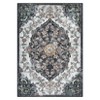 Floral Area Rug, Washable Non-Slip Indoor Carpet ¨C Vintage 5x8 Low Pile Rug for Living Room, Bedroom, Kitchen - 2 of 4