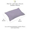 BreathableBaby Cotton Percale Pillowcase, For 13" x 18" Toddler Pillow (2-Pack) Solid - 2 of 4