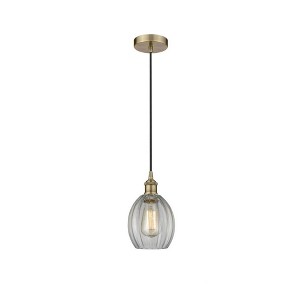 Eaton - 1 Light Cord Hung Mini Pendant In Industrial Style-10.75 Inches Tall and 5.5 Inches Wide - 1 of 1