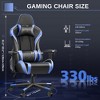 KERDOM Ergonomic Computer Gamer Chair 3D Armrests, Adjustable High Back with Lumbar Support, Black-Blue - 2 of 4