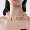 SOHI Women's Pearl White The Small Riviera Collar Necklace - 4 of 4