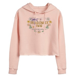 Women's - Gilmore Girls - Dragonfly Inn Cropped Graphic Hoodie - 1 of 2