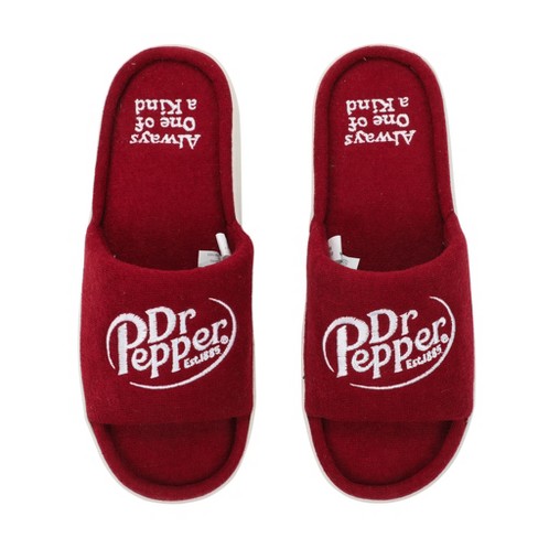 Dr Pepper Always One Of A Kind Men s Red Slide Slippers small