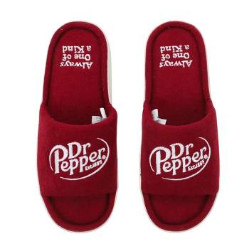 Dr Pepper Always One Of A Kind Men's Red Slide Slippers
-Small