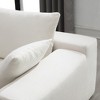 Whisen Modern Oversized Sectional Sofa, L-shaped Luxury Couch Set with Chaise and 2 Pillows - 4 of 4