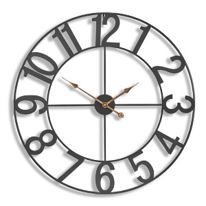 Sorbus Large Wall Clock for Living Room Decor - Numeral Wall Clock for Kitchen - 32-inch Wall Clock Decorative - 1 of 4