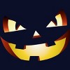 Junior's Design By Humans Halloween Pumpkin Evil Smiley Face By artdim T-Shirt - 2 of 3