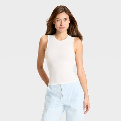 Women's Open Back Ribbed Tank Top - Wild Fable™