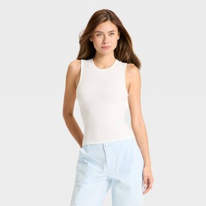 Women's Open Back Ribbed Tank Top - Wild Fable™ - 1 of 3