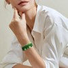BRINJOY 4-Piece Green Crystal Healing Bracelet Set - Natural Gemstone Stackable Bracelets for Growth & Balance - 2 of 4