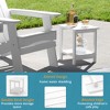 Arceso Outdoor Side Table, 2-Tier HDPS Patio End Table Weather Resistant, Morden Side Table for Patio, Pool, Porch - 4 of 4