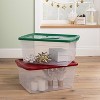 53qt Storage Box Red Lid - Wondershop™