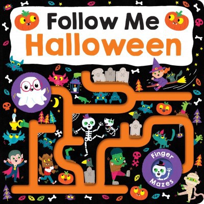 Maze Book: Follow Me Halloween - (Finger Mazes) by  Roger Priddy (Board Book)