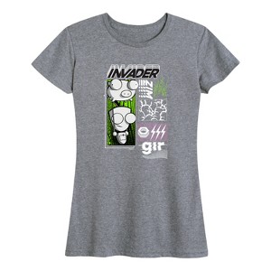 Women's - Invader ZIM - ZIM and GIR Short Sleeve Graphic T-Shirt - 1 of 4