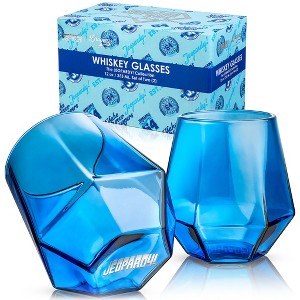 Dragon Glassware x Jeopardy! 60th Diamond Celebration 12 oz Whiskey Glasses Set of 2 - 1 of 4