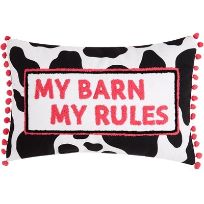 The Lakeside Collection Cowgirl Embroidered Accent Pillow