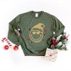 S.W.Smiley Christmas Heart Eyes - Women's Graphic Sweatshirt - 2 of 4