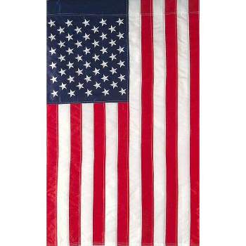 Briarwood Lane Applique & Embroidered American Flag Garden Flag 1