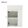 COWLOWN 30 Inches Bathroom Vanity with Sink, Bathroom Cabinet with Soft Close Doors and Adjustable Shelf, Curved Profile Design,White - 2 of 4