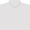 Black Bow Jewelry 0.8mm, 14k Yellow Gold, Baby Rope Chain Necklace - 2 of 4