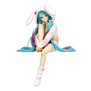 Little Buddy LLC Vocaloid Noodle Stopper Figure | Hatsune Miku Rabbit Ear Hood Version - 1 of 4