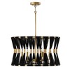 Capital Lighting Bianca 6 - Light Pendant in  Black Rope/Patinaed Brass - 3 of 4