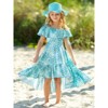 Tropical Floral Bloom Ruffle Hi Lo Dress Mia Belle Girls - 2 of 4