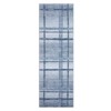 2x6 Geometric Machine Washable Runner Rug with Non-Slip Backing Narrow Plaid Stain-Resistant Indoor Carpet for Hallway Entryway Kitchen Laundry Room - 4 of 4
