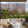 PexFix 72 in. x 47 in. Outdoor Privacy Rectangle Screen Galvanized Steel Panel Divider in Brown - 3 of 4