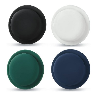 SaharaCase StickOn Silicone Case for Apple AirTag Black/White/Blue/Green 4/Pack (AT00024)