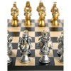 WorldWise Imports Chess Set - Camelot Gold/Silver on Black/Maple Board - 3 of 4