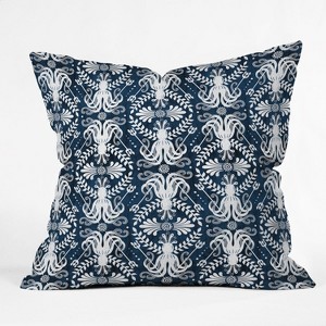 Heather Dutton Mythos Square Throw Pillow Blue - Deny Designs