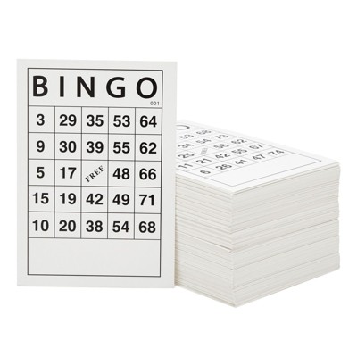 Juvale 180 Pack Bingo Cards for Family Nights, Charity Events, Parties (6 x 4 In)